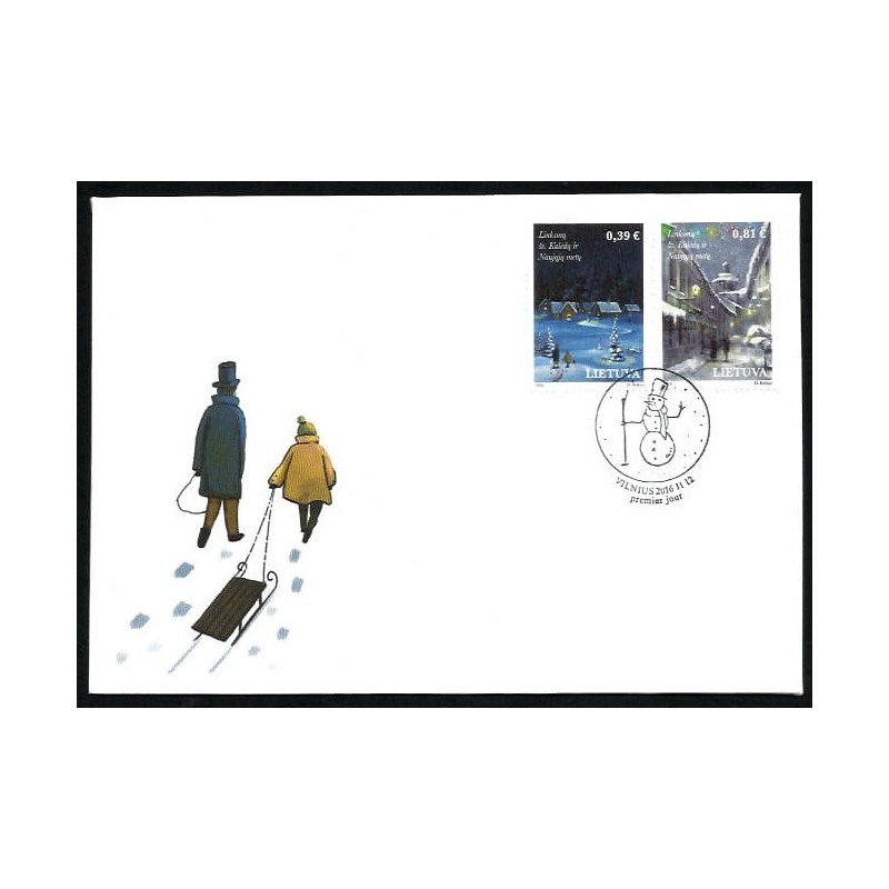 Litwa 2016, Boże Narodzenie. FDC