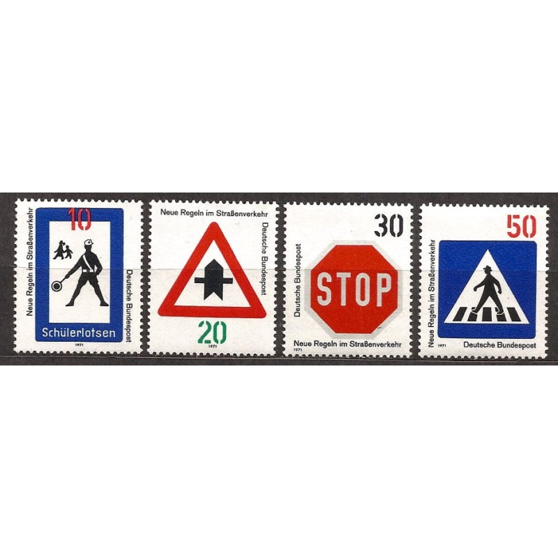 Niemcy 1971, Znaki drogowe, bezpieczeństwo ruchu **