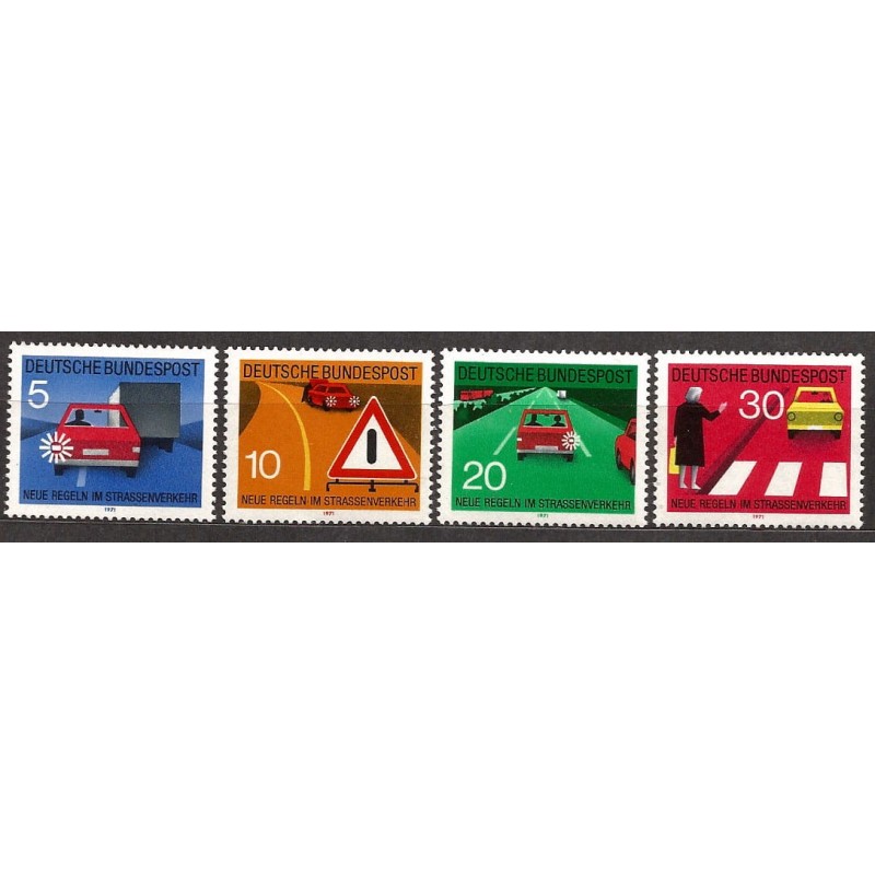 Niemcy 1971, Drogi, bezpieczeństwo ruchu **