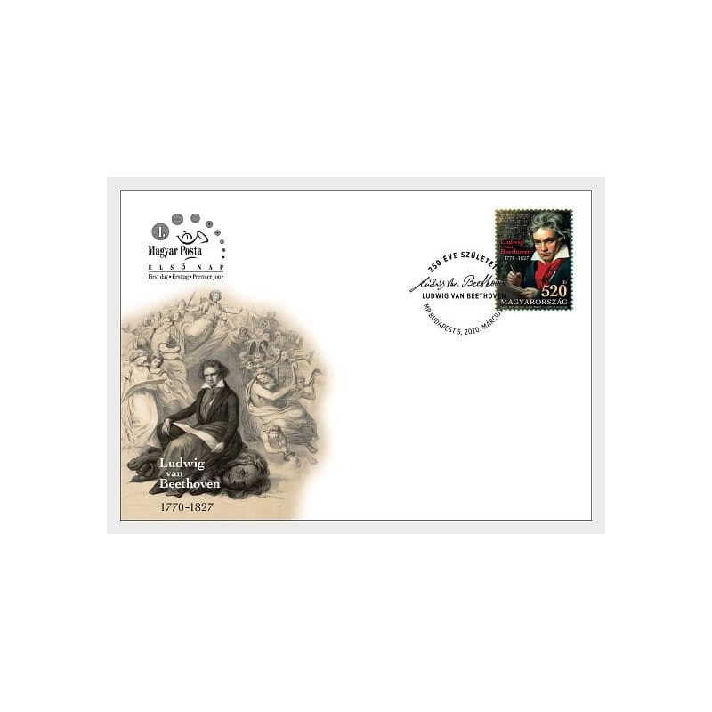 Węgry 2020, Muzyka, L. van Beethoven. FDC