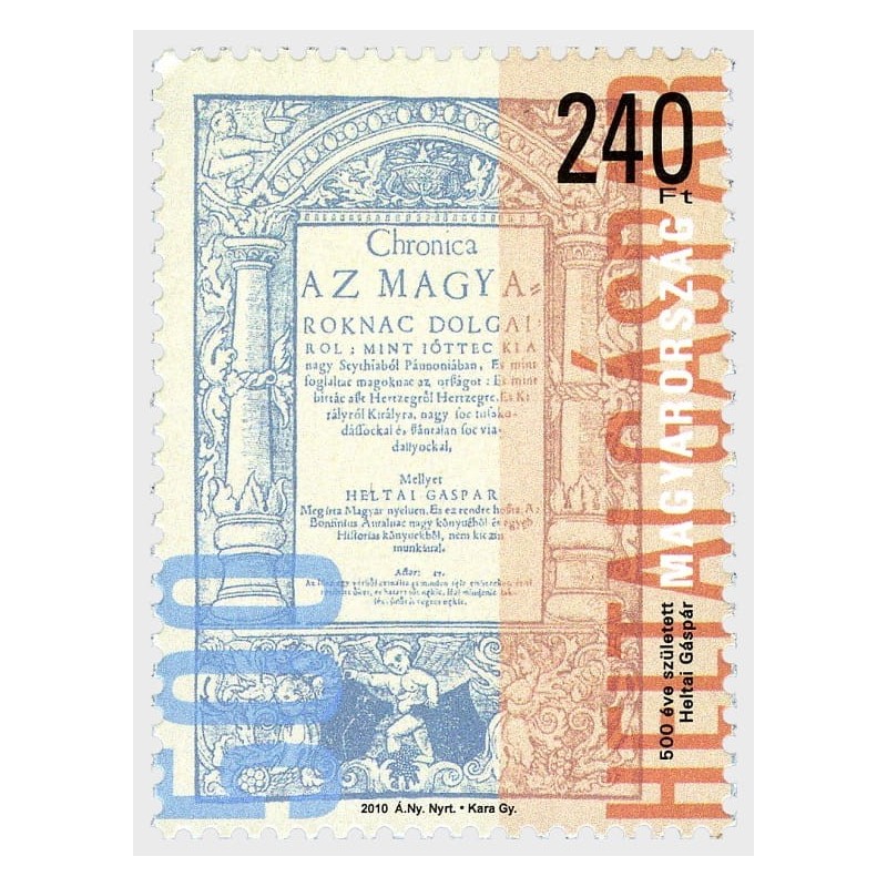 Węgry 2010, Druk, Gaspar Heltai **