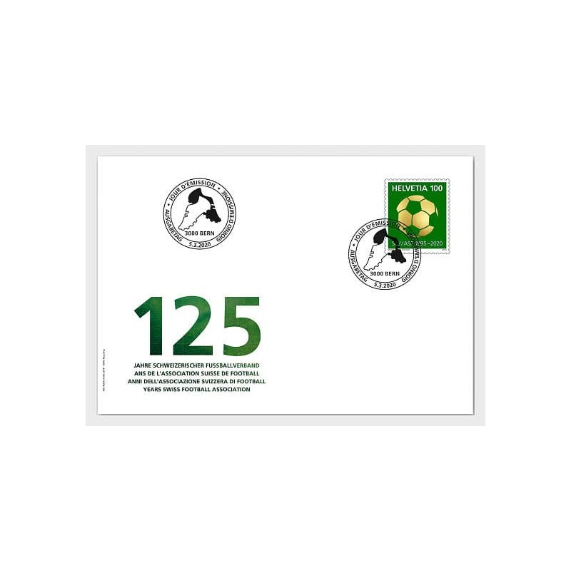 Szwajcaria 2020, Piłka nożna, szwajcarski ZPN. FDC