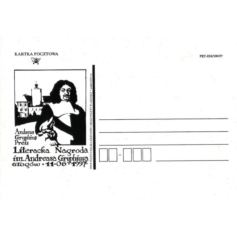 Kartka Legnica 1997, Głogów, A. Gryphius
