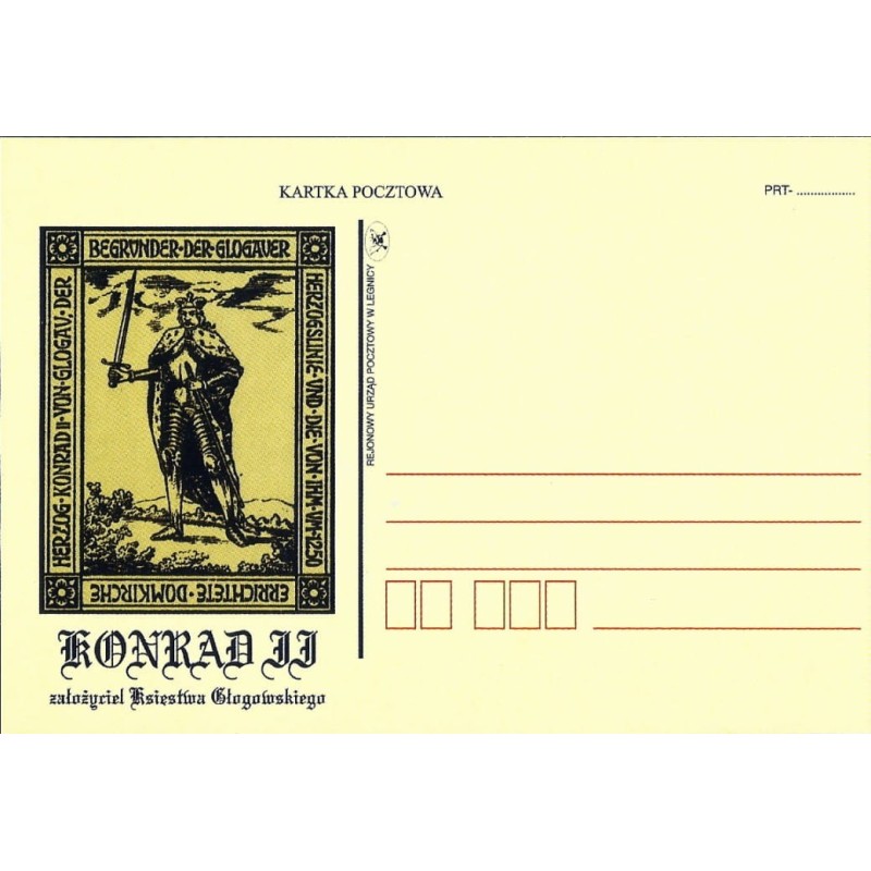 Kartka Legnica, Książę Konrad II, Głogów, odmiana 0