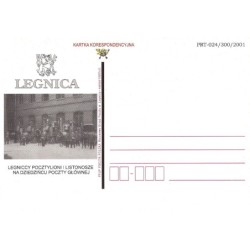 Kartka Legnica, poczta, pocztylioni