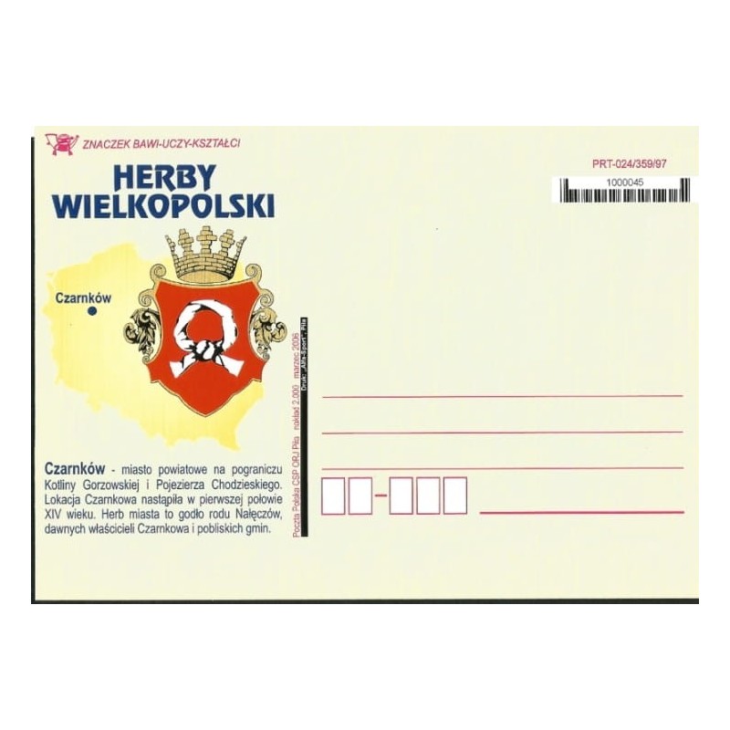 Kartka Piła 2006, Herby Wielkopolski: Czarnków