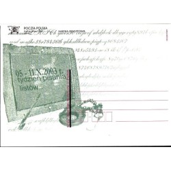 Kartka Łódź 2003, Międzynarodowy tydzień pisania listów