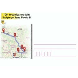 Kartka Katowice 2020, Papież Jan Paweł II, Namysłów, Wadowice, mapa