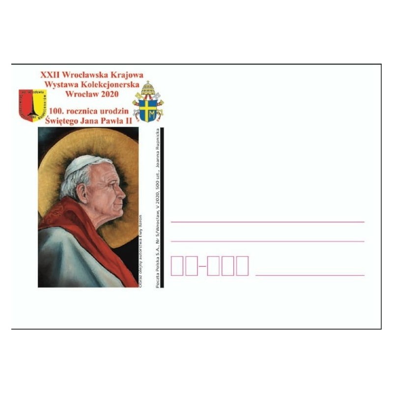 Kartka Wrocław 2020, Papież Jan Paweł II, XXII WKWK