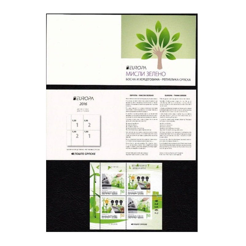 Bośnia 2016, EUROPA CEPT. Zeszycik **