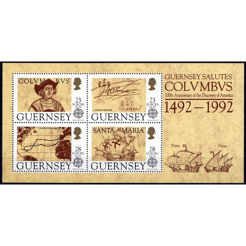 Guernsey 1992, EUROPA CEPT: Kolumb **