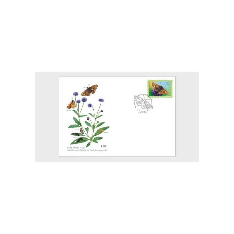Estonia 2020, Motyle. FDC