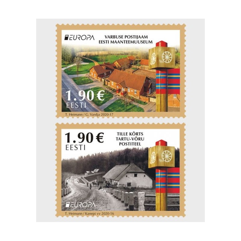 Estonia 2020, EUROPA CEPT: szlaki pocztowe **