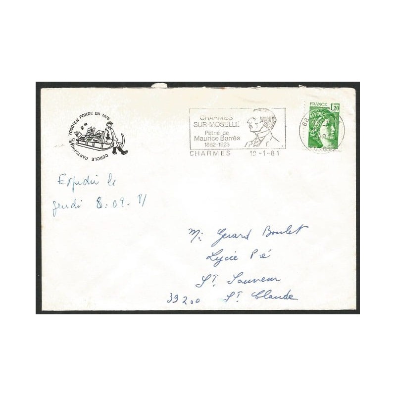 Francja 1981, Literatura, polityk. M. Barres. Charmes