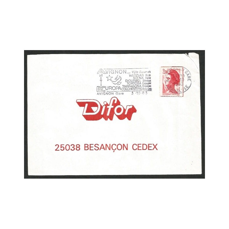 Francja 1983, Europa, miasta partnerskie. Awinion