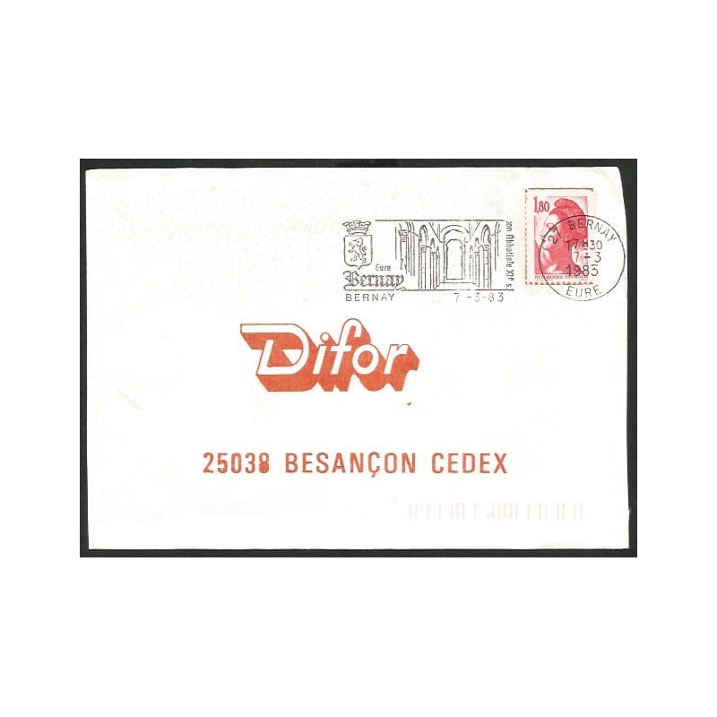 Francja 1983, Klasztor, opactwo. Bernay