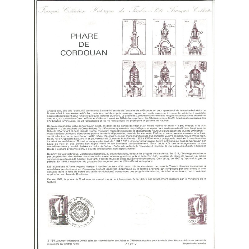 Francja 1984, Latarnia morska. Dokument.