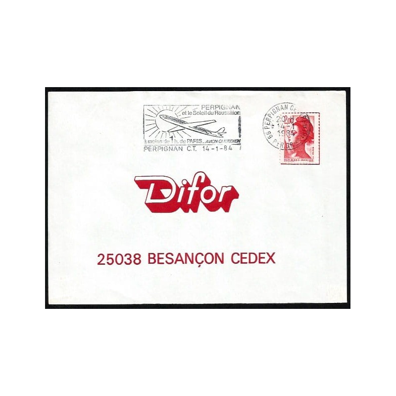 Francja 1984, Samolot. Perpignan