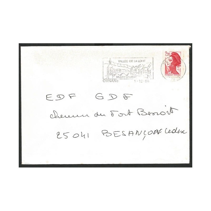 Francja 1986, Zabytki, most. Ornans