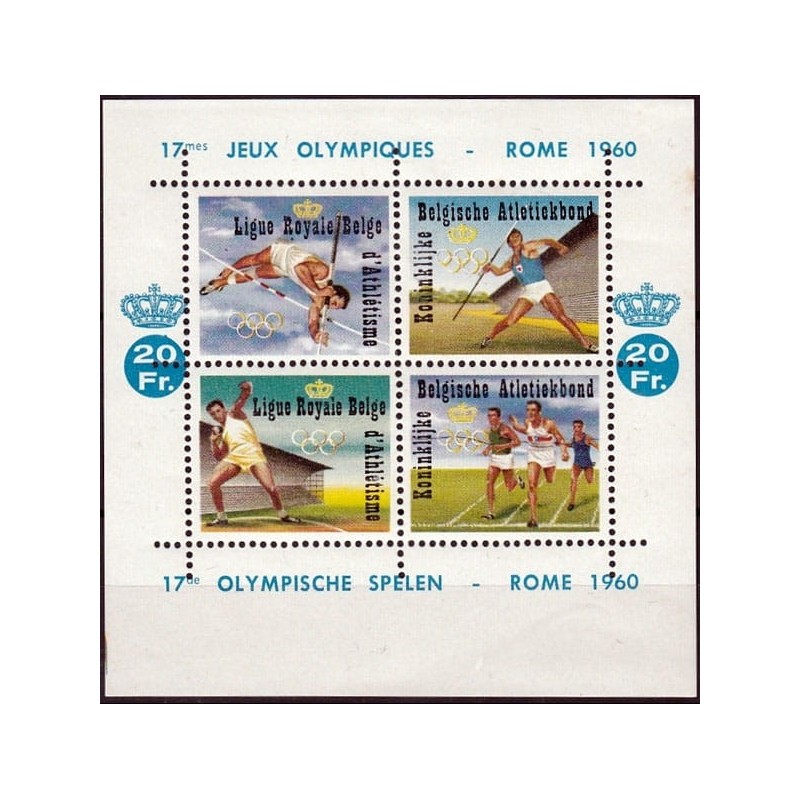 Belgia 1960, Igrzyska olimpijskie Rzym. Winietka Związku Lekkoatletycznego