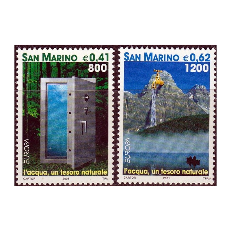 San Marino 2001, EUROPA CEPT: woda **