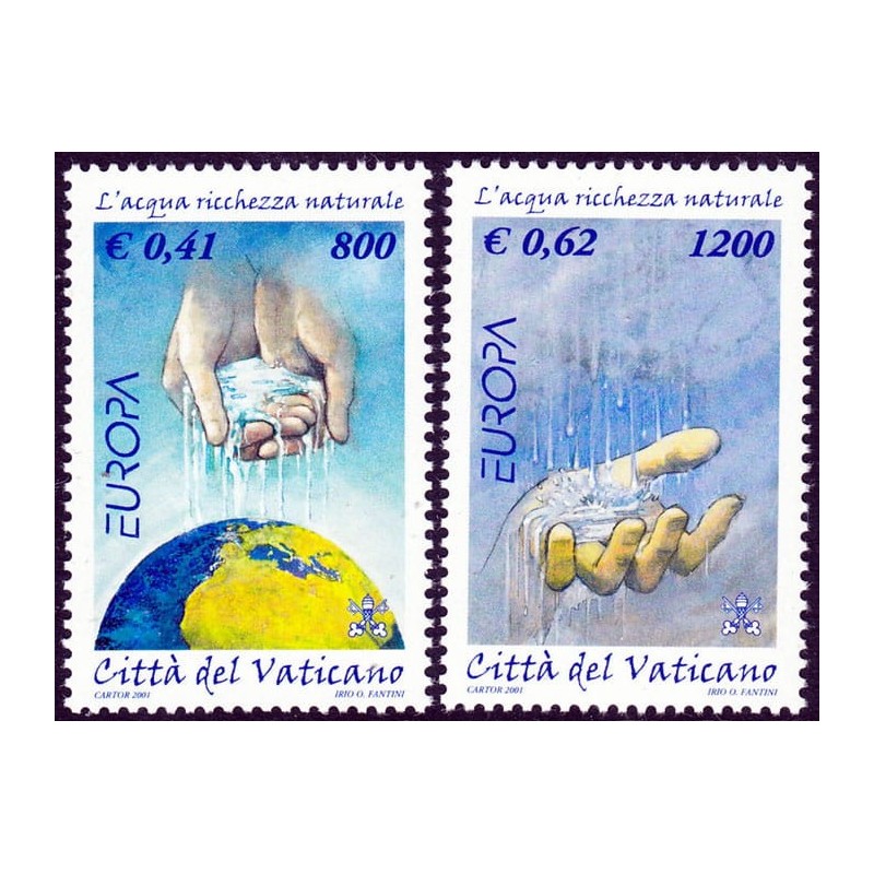 Watykan 2001, EUROPA CEPT: woda **