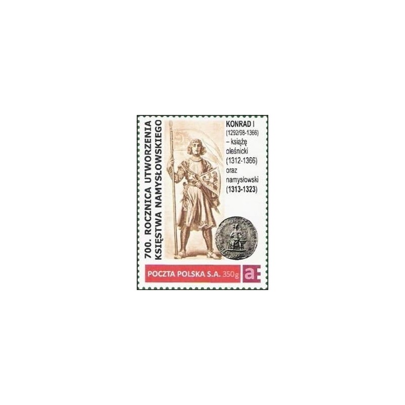 2013 Personalizowany. Namysłów, Oleśnica, książę Konrad I
