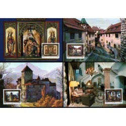 Liechtenstein 1978, Książę Franz Josef II, malarstwo. Karty maksimum