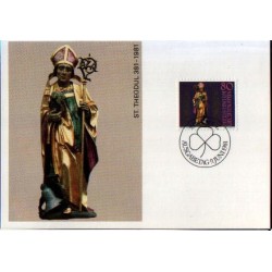 Liechtenstein 1981, Święty Teodul. Karta maksimum