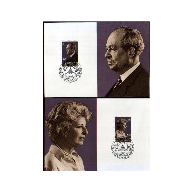 Liechtenstein 1983, Książę Franz Josef II. Karty maksimum