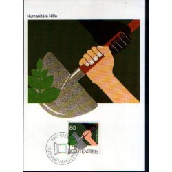 Liechtenstein 1983, Pomoc humanitarna. Karta maksimum