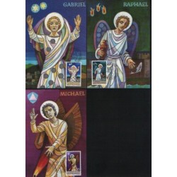 Liechtenstein 1986, Boże Narodzenie, Archaniołowie. Karty maksimum