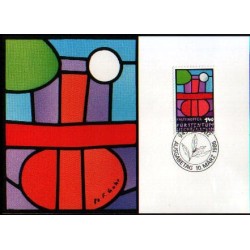 Liechtenstein 1986, Fastenopfer, katolicka organizacja. Karta maksimum