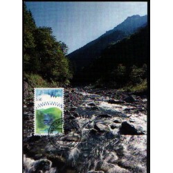 Liechtenstein 1995, Góry, Alpy. Karta maksimum