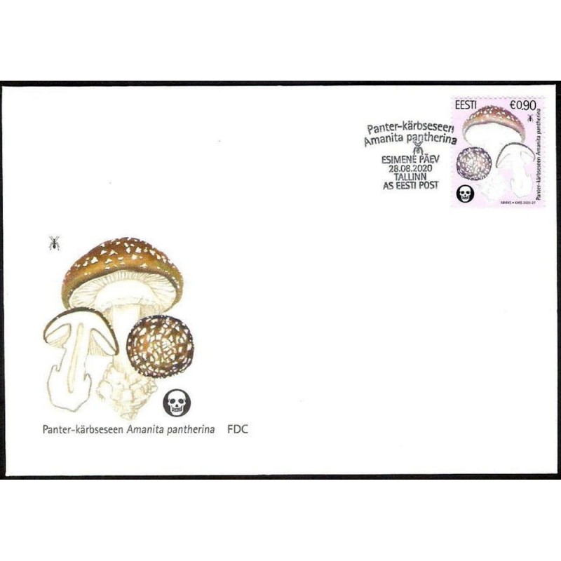Estonia 2020, Grzyby. FDC