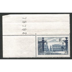 Francja 1948, Król Stanisław Leszczyński, Nancy. Margines z numerem, narożnik **