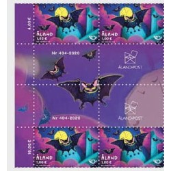 Wyspy Alandzkie 2020, Ssaki: nietoperz. Pół arkusika **
