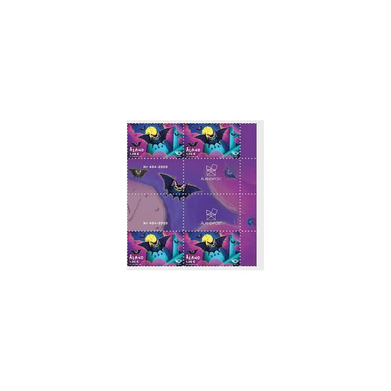 Wyspy Alandzkie 2020, Ssaki: nietoperz. Pół arkusika **