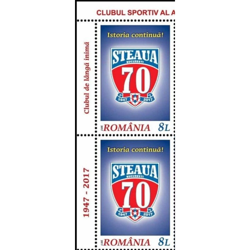 Rumunia 2017, Piłka nożna, klub Steaua Bukareszt. Parka z marginesem **