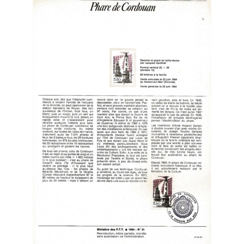 Francja 1984, Latarnia morska. Dokument