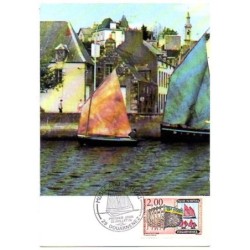 Francja 1988, Statek, proj. J. RAJEWICZ. Karta maksimum