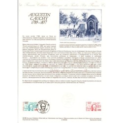 Francja 1989, A. Cauchy, matematyka, proj. J. RAJEWICZ. Dokument