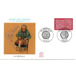 Francja 1990, Koronka, proj. J. RAJEWICZ. FDC