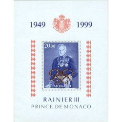 Monako 1999, Książę Rainier III. Blok. Cz. SŁANIA **