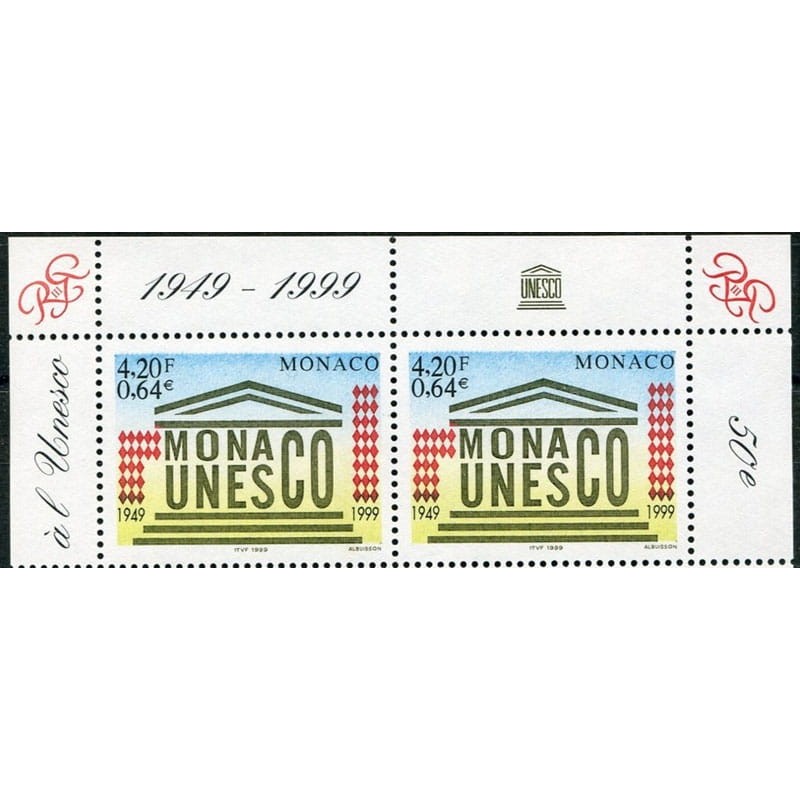 Monako 1999, UNESCO. 50 lat. Margines **