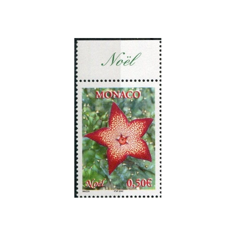 Monako 2002, Boże Narodzenie, kwiat. Margines **