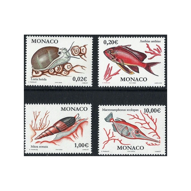 Monako 2002, Fauna: ryby, ślimaki, mięczaki **
