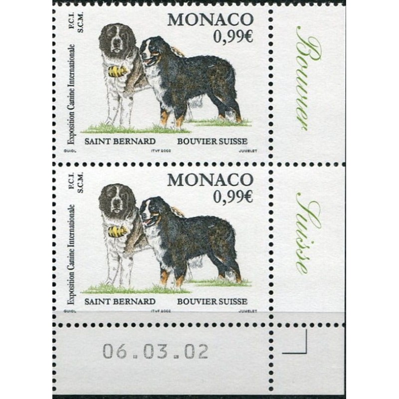Monako 2002, Pies, psy. Bernardyn i Bouvier. Margines **