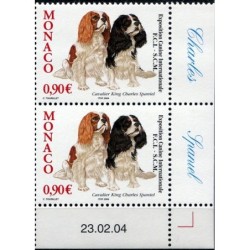 Monako 2004, Pies, wystawa psów: spaniel. Margines **
