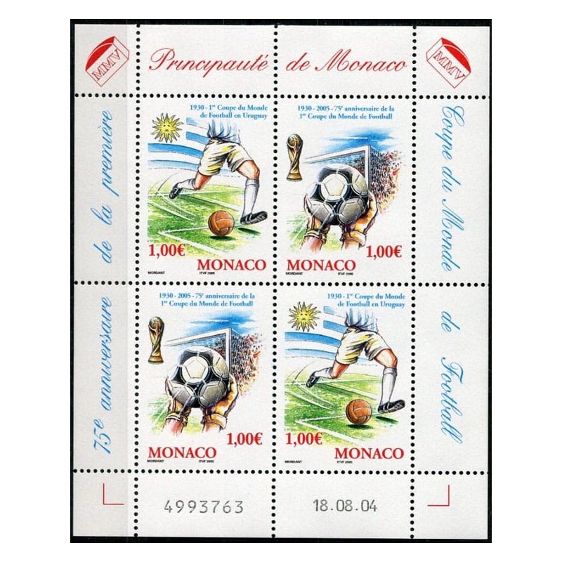 Monako 2005, Piłka nożna, 75 lat MŚ. Blok **